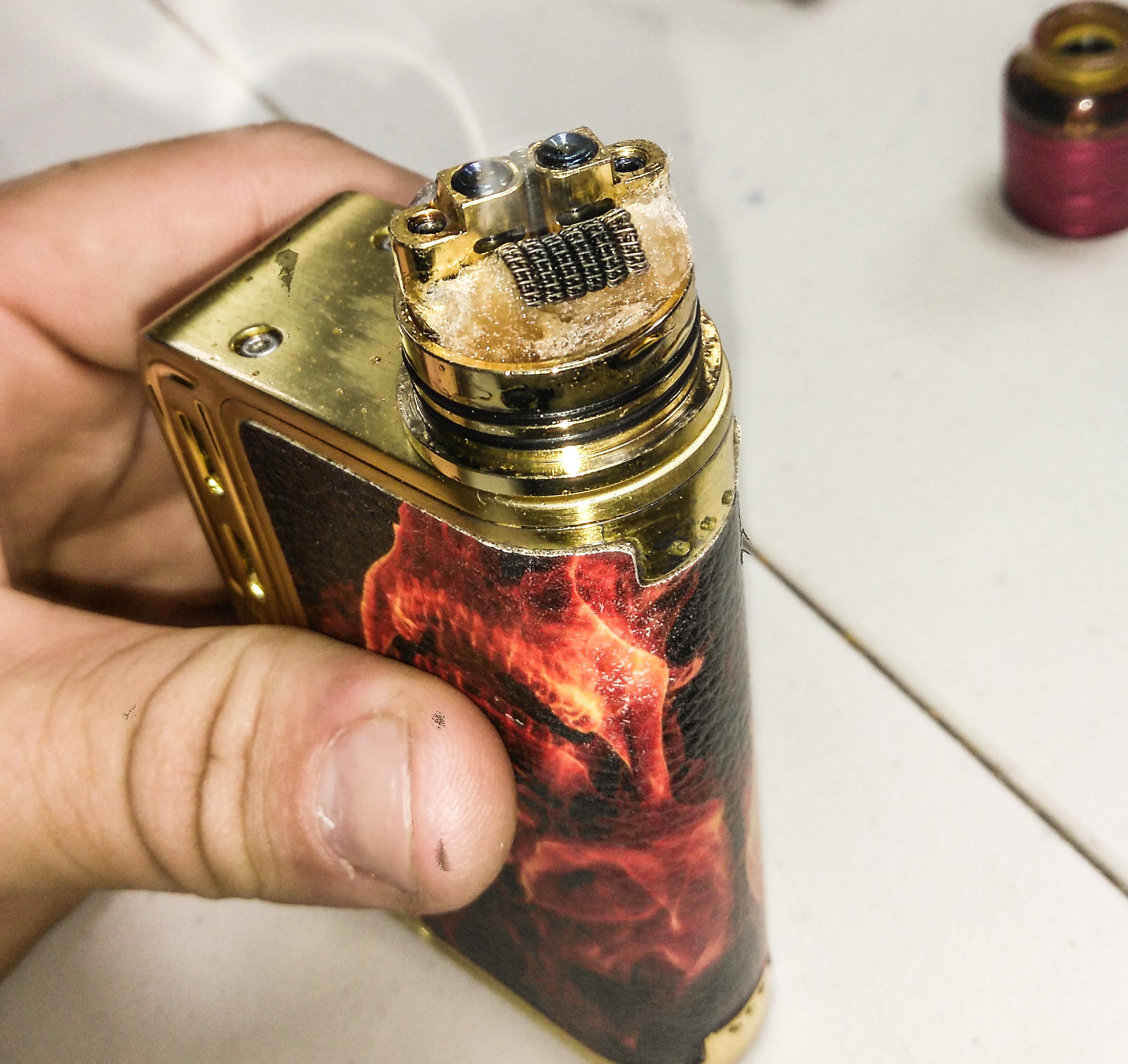 All Day Vaper custard art coils